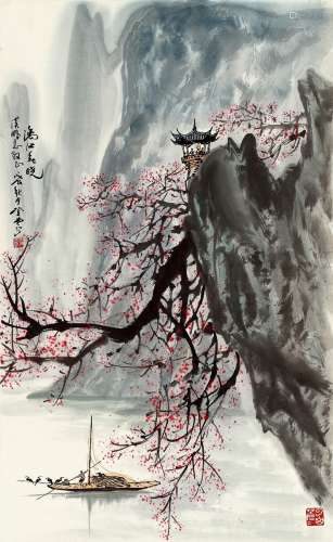 张登堂（1944～2015） 1988年作 漓江春晓 镜片 设色纸本