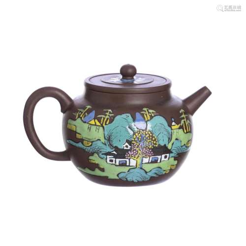 Ceramic teapot from Yixing, Guangxu