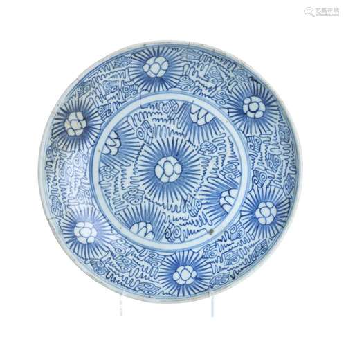 Chinese ceramic provincial plate, Dehua