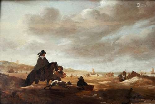 Jacob ESSELENS (1626-1687), Duenenlandschaft mit einem Reite...