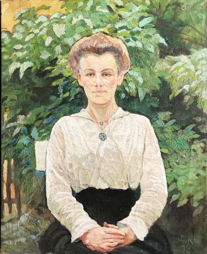 Peter Wuerth (1873 - 1945), Portrait der Frau des Kuenstlers...