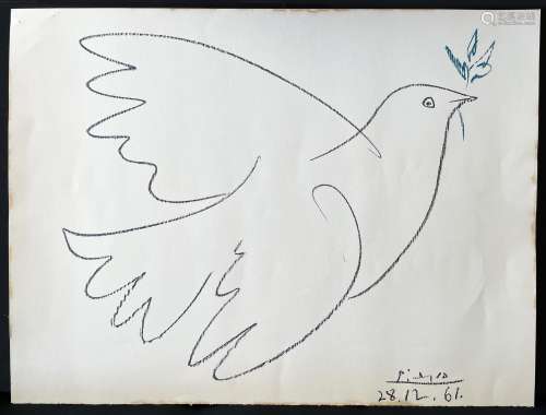 Pablo Picasso (1881-1973), La Colombe, die Friedenstaube, Fa...