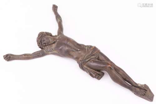 Korpus Christi, Bronze mit braeunlicher Alterspatina, ausdru...
