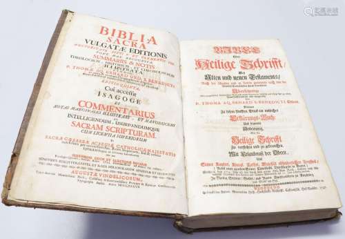 P. Thoma AQ. Erhard: Biblia Sacra Latino-Germanica oder Late...