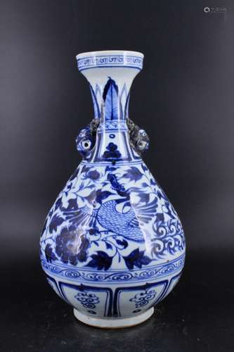 Yuan Porcelain Blue&White Vase