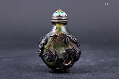 Qing Peking Glass Snuff Bottle