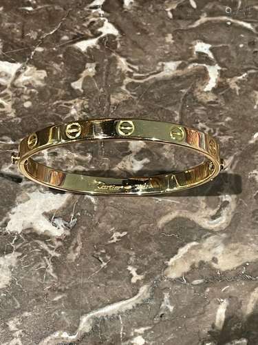 CARTIER - BRACELET modèle "Love" en or jaune 750/°...