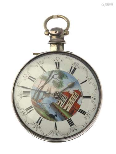 MONTRE A COQ vers 1840, travail hollandais