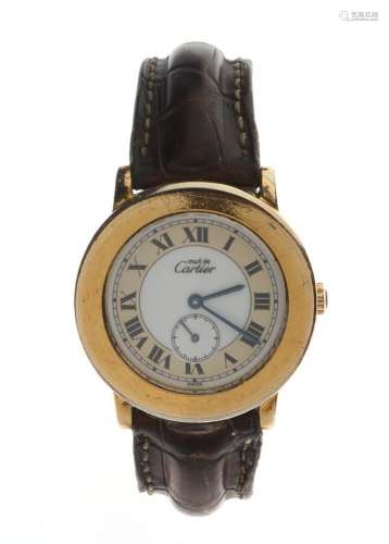 CARTIER - MONTRE Ronde Must de Cartier - Ref 1810 1 N° 0042X...