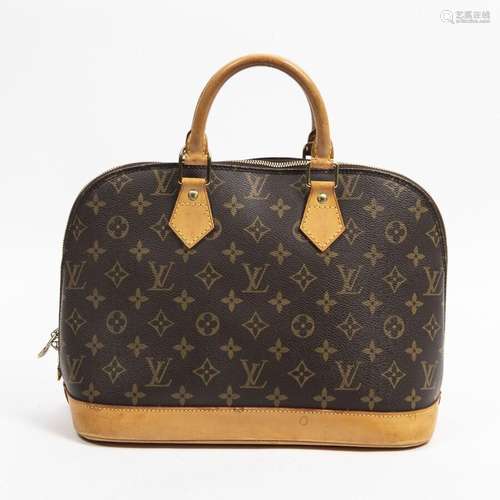 LOUIS VUITTON - SAC modèle "Alma" PM en toile mono...