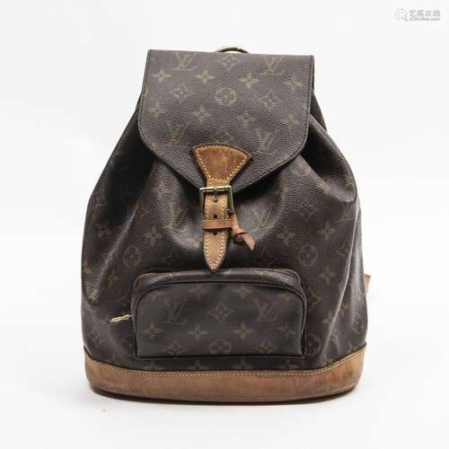 LOUIS VUITTON - SAC modèle " Montsouris" MM en toi...