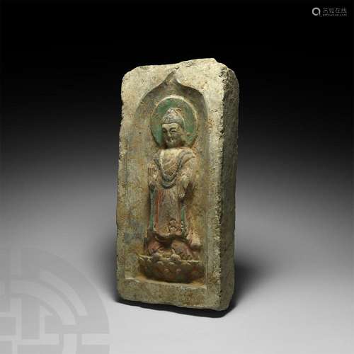 Chinese Northern Wei Buddha Brick