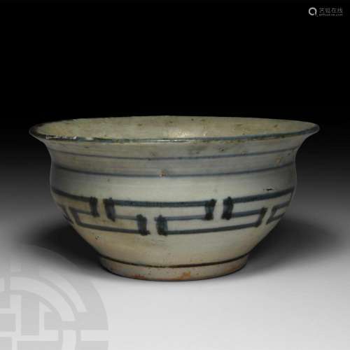 Chinese Qing Blue and White Vessel