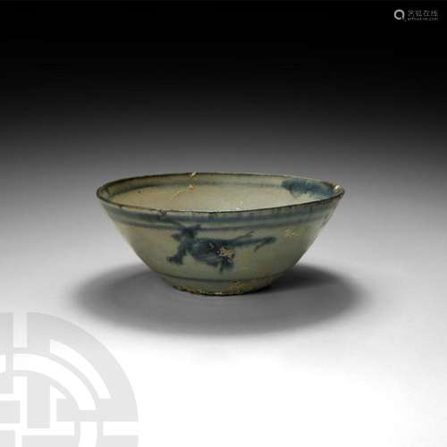 Chinese Ming Blue and White Glazed Dish