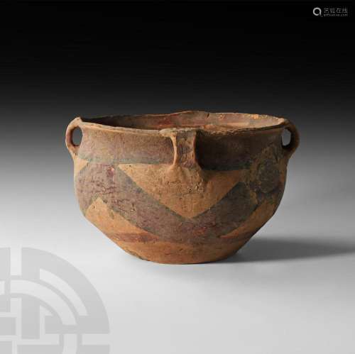 Chinese Neolithic Painted Hanging Vessel