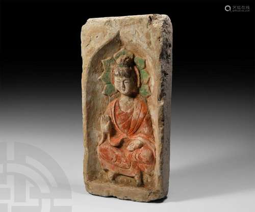 Chinese Northern Wei Buddha Brick