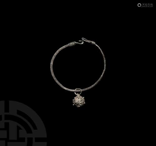 Fatimid Silver Bracelet with Pendant