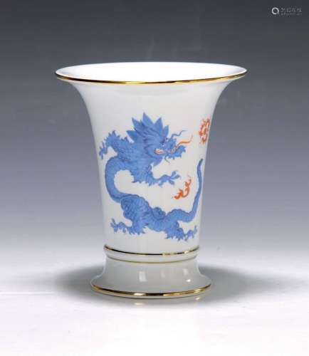 vase, Meissen, 20th c., 2. choice, porcelain, decor blue