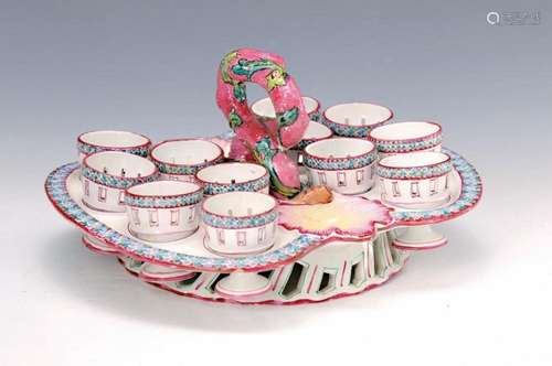 Menagere for 12 egg cups, Majorelle, Nancy, around 1905