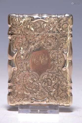 case for visit cards, Chester, around 1911, 925 silver