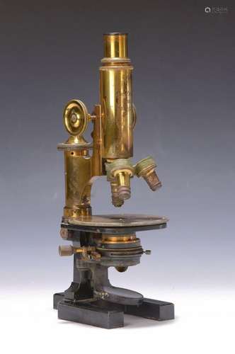 Microscope Ernst Leitz Wetzlar, around 1900/1910