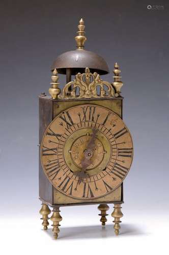 Lantern clock, using ancient parts, incomplete