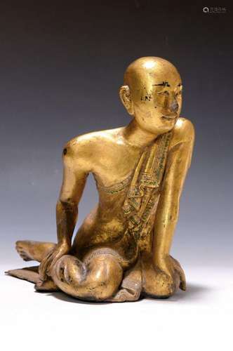 Oran, Burmese, around 1920/30, wood, carved and gilt