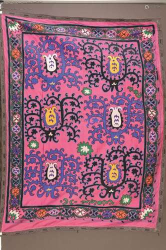 Antique silk embroidery-Susani, Bukhara/ Silk Road, around