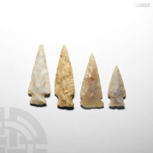 Stone Age Neolithic Arrowhead Collection