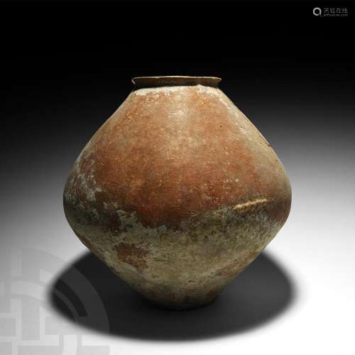 Large Bronze Age Pottery Vessel