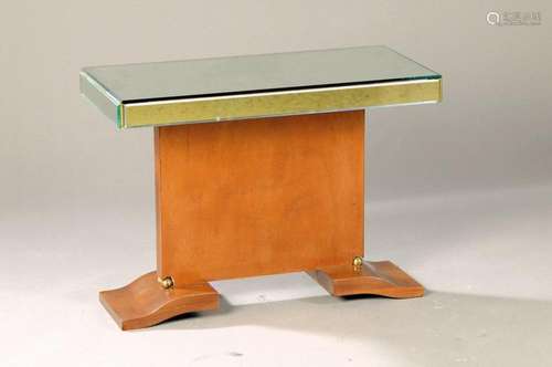 Side table with mirrored platter, France, 30/1940s