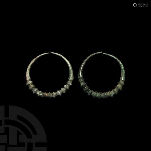 Bronze Age Earring Pair