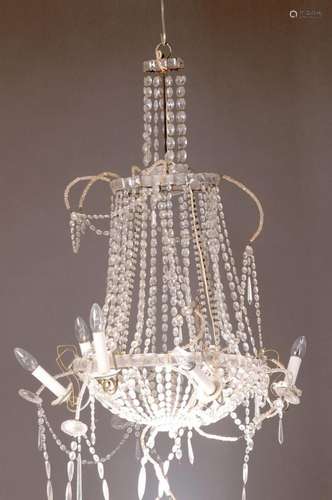 Former basket chandelier, German around 1870, with 6