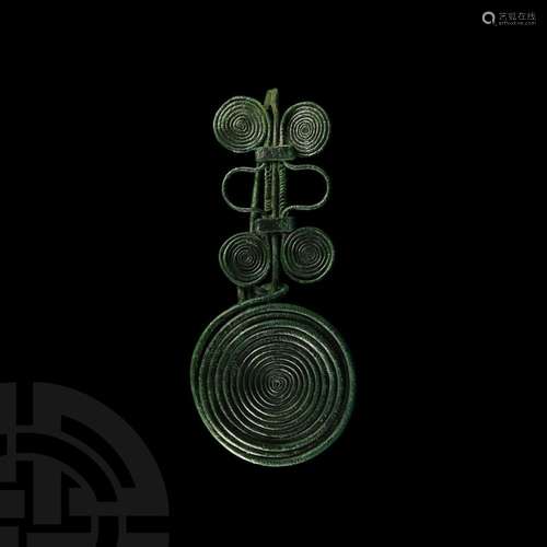 Large Bronze Age Posamenteriefibel Brooch