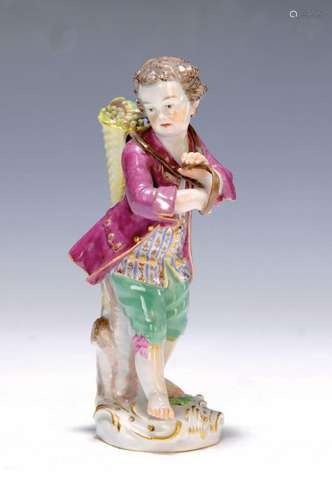 figurine, Meissen, around 1900, winemaker, painted in