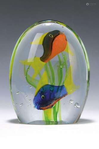 Glass object, aquarium, Transjö Hyta, Sven-Ake Carlsson