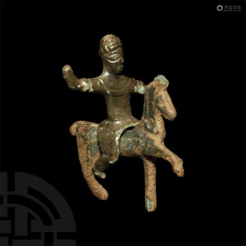Iron Age Celtic Horse and Rider Statuette