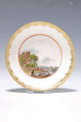 spoon bowl, Meissen, around 1730, polychrome painted