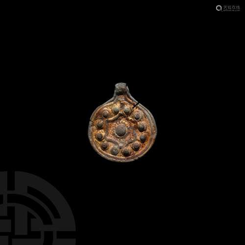 Viking Gilt Scutiform Pendant