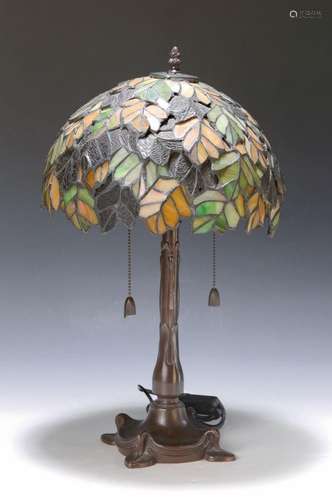 table lamp in Tiffany-style, 2.H.20.th. century