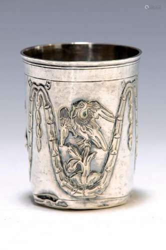 beaker, Southern Russia, around 1830, silver