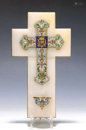 Cloisonné cross, probably France, 19th century