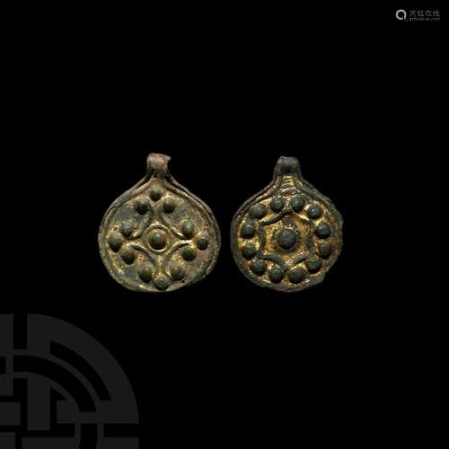 Viking Gilt Scutiform Pendant Collection