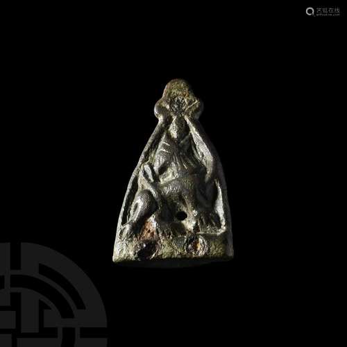 Anglo-Scandinavian Viking Howling Beast Stirrup Mount