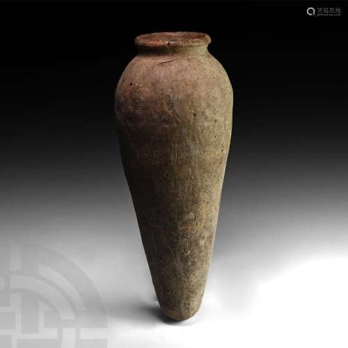 Egyptian Predynastic Terracotta Storage Jar