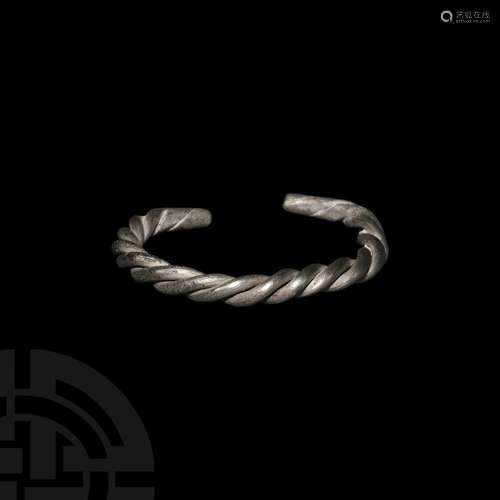 Viking Silver Twisted Bracelet