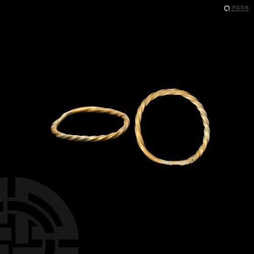 Viking Gold Twisted Ring