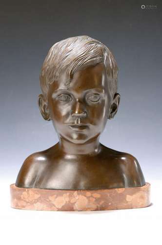 Rudolf black, 1878 Kaiserslautern-1960 Munich,Holger, bust