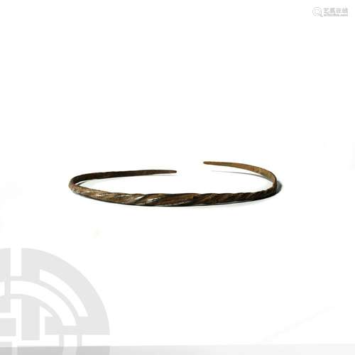 Viking Age Silver Twisted Arm-Ring