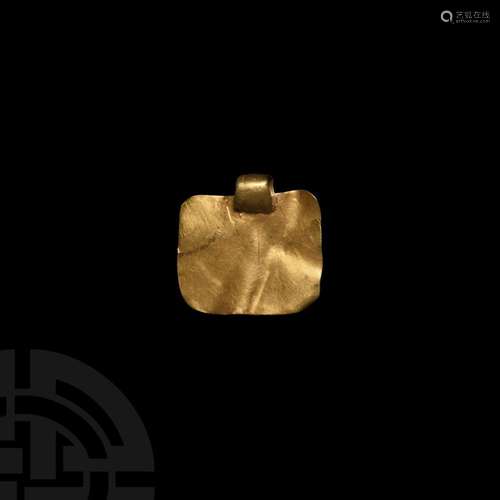 Viking Age Gold Plate Pendant